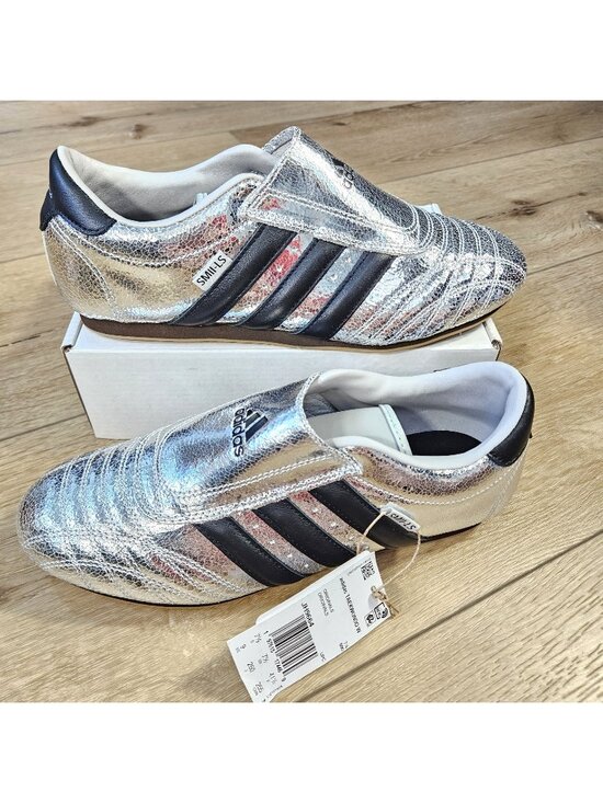 adidas Shoes - adidas Silver Metallic & Black Women's Athletic Shoes